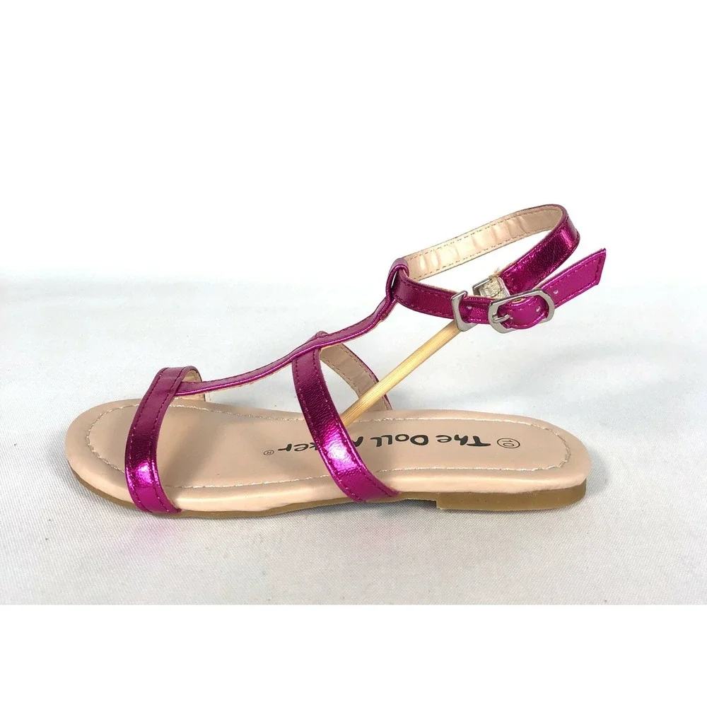 The‎ Doll Maker Toddler Girls Gladiator Sandals Lot 2 Size 10 Pink Purple New